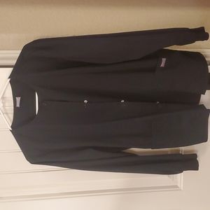 Black Womens Small Scrub Jacket
